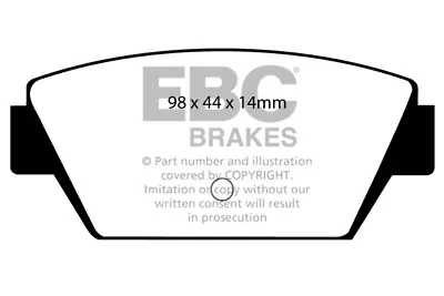 EBC Greenstuff Rear Brake Pads For Mitsubishi Libero 1.8 Turbo (94 > 00) • $64.04